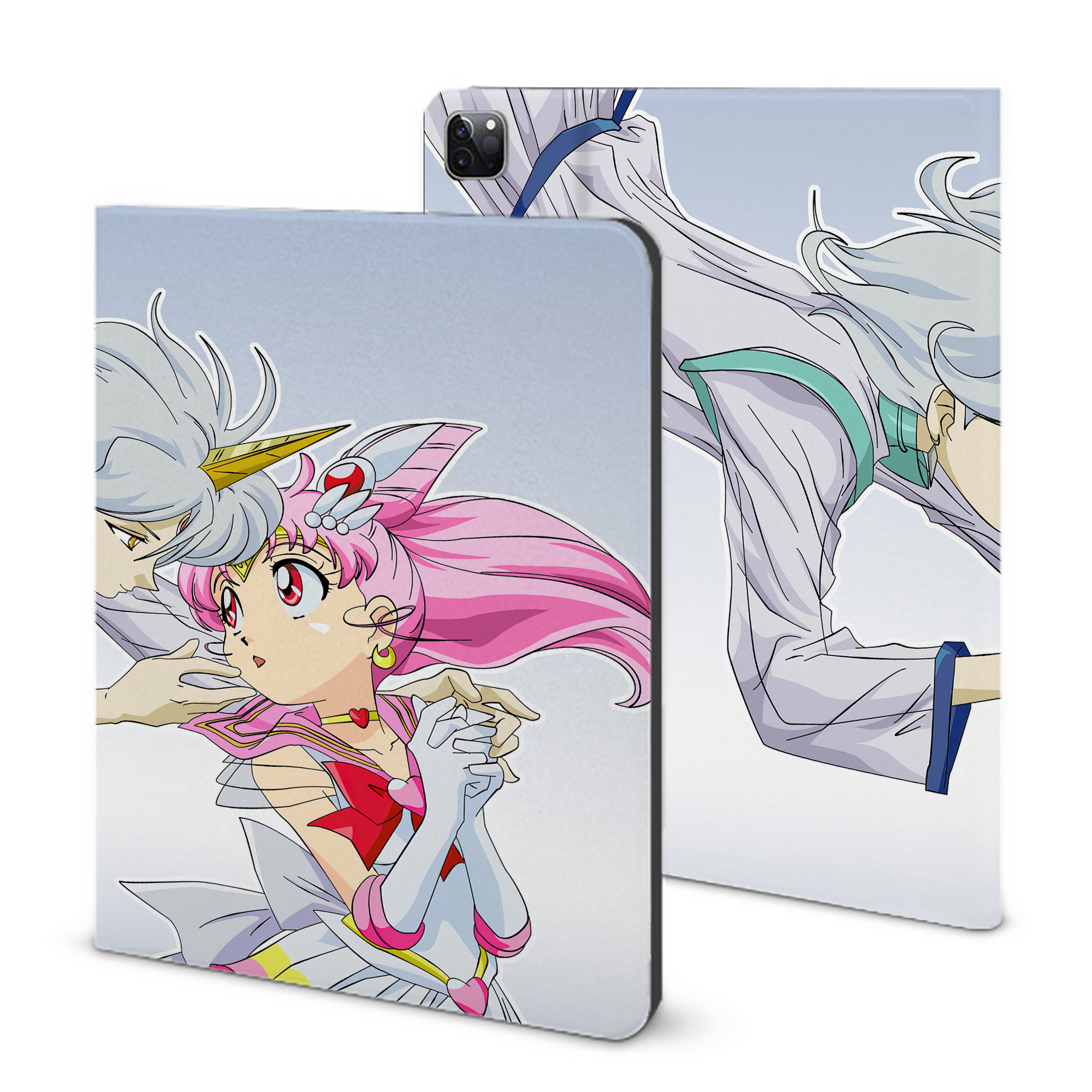 （画像用） 美少女戦士セーラームーン Sailor Moon IPad ケース ブック型 PUレザー TPU 耐衝撃 軽量 薄型 ペン収納なし 全面保護 IPad 各モデル対応